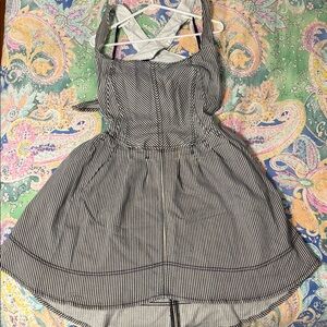 Pilcro Blue and Cream Striped Dress